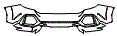 Rear Bumper Kit pattern for the 2018 Honda Civic