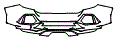 Rear Bumper Kit pattern for the 2021 Honda Civic