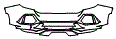 Rear Bumper Kit pattern for the 2021 Honda Civic