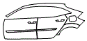 Door and Rear Fender Kit pattern for the 2021 Honda Civic