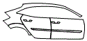 Door and Rear Fender Kit pattern for the 2021 Honda Civic