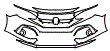 Bumper Kit pattern for the 2018 Honda Civic