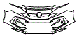 Bumper Kit pattern for the 2021 Honda Civic