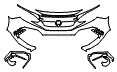 Bumper Kit pattern for the 2021 Honda Civic