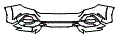Rear Bumper Kit pattern for the 2021 Honda Civic