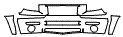 Fender, Bumper and Upper Bumper Kit pattern for the 2007 Honda Ridgeline