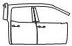 Rear Fender and Door Kit pattern for the 2026 Honda Ridgeline