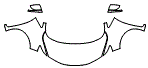 Full Hood, Fender and Mirror Kit pattern for the 2020 Honda Fit