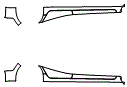 Rocker Panel Kit pattern for the 2020 Honda Fit