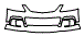 Bumper kit pattern for the 2003 Mazda MAZDASPEED Protege