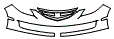Grille and Bumper Kit pattern for the 2011 Mazda MAZDA6