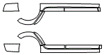 Rocker Panel Kit pattern for the 2011 Mazda MAZDA6