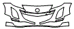 Grille and Bumper Kit pattern for the 2010 Mazda MAZDA3