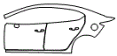 Rear Fender and Door Kit pattern for the 2018 Mazda MAZDA3