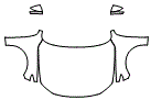 Full Hood, Fender and Mirror Kit pattern for the 2021 Mazda MAZDA3 Hatchback