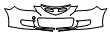 Grille and Bumper Kit pattern for the 2008 Mazda MAZDA3