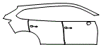 Door and Rear Fender Kit pattern for the 2021 Mazda CX-9