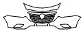 Grille and Bumper Kit pattern for the 2014 Mazda CX-9