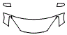 Hood, Fender and Mirror Kit pattern for the 2014 Mazda MAZDA2