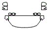 Hood, Fender and Mirror Kit pattern for the 2021 Mazda CX-3