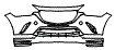 Bumper Kit pattern for the 2022 Mazda CX-3 (Canada)