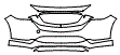 Bumper Kit pattern for the 2022 Mazda CX-5 (Canada)