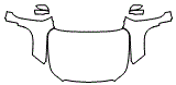 Full Hood, Fender and Mirror Kit pattern for the 2026 Nissan Frontier