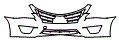 Grille and Bumper Kit pattern for the 2014 Nissan Altima
