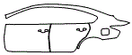 Door and Rear Fender Kit pattern for the 2014 Nissan Altima