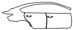 Door and Rear Fender Kit pattern for the 2014 Nissan Altima