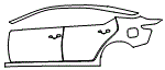 Rear Fender and Door Kit pattern for the 2026 Nissan Altima