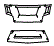 Grille and Middle Bumper Kit pattern for the 2014 Nissan Xterra