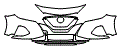 Bumper Kit pattern for the 2023 Nissan Maxima