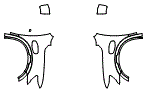 Full Fender and Mirror Kit pattern for the 2017 Nissan Titan