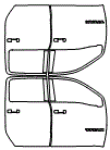 B-Pillar and Door Kit pattern for the 2024 Nissan Titan