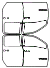 Door Kit pattern for the 2024 Nissan Titan