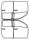 B-Pillar and Door Kit pattern for the 2024 Nissan Titan
