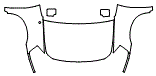 Full Hood, Fender and Mirror Kit pattern for the 2011 Nissan Armada