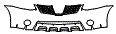 Grille and Bumper Kit pattern for the 2008 Nissan Rogue