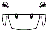 Hood, Fender and Mirror Kit pattern for the 2016 Nissan GTR