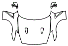 Full Hood, Fender and Mirror Kit pattern for the 2016 Nissan GTR