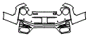 Rear Bumper Kit pattern for the 2023 Nissan GTR