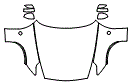 Full Hood, Fender and Mirror Kit pattern for the 2020 Nissan 370Z Coupe