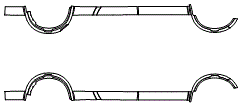 Rocker Panel Kit pattern for the 2019 Nissan Titan XD