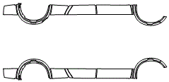 Rocker Panel Kit pattern for the 2019 Nissan Titan XD