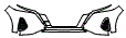 Bumper Kit pattern for the 2025 Nissan KICKS PLAY