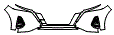 Bumper Kit pattern for the 2022 Nissan KICKS