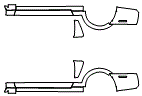 Rocker Panel Kit pattern for the 2003 Ford Mustang