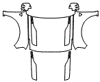 Full Hood, Fender and Mirror Kit pattern for the 2021 Ford Bronco
