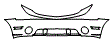 Lower Bumper and Upper Bumper Kit pattern for the 2010 Ford Mustang
